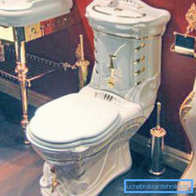 Priključci za WC cisterne s bočnim metalnim linijama koriste se samo u luksuznim vodovodnim modelima, budući da je njegov trošak vrlo visok Priključci za WC cisterne s bočnim metalnim linijama koriste se samo u luksuznim vodovodnim modelima, budući da je njegov trošak vrlo visok