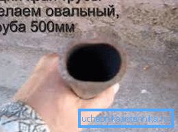 Napravimo rub duge ovalne cijevi. Napravimo rub duge ovalne cijevi.