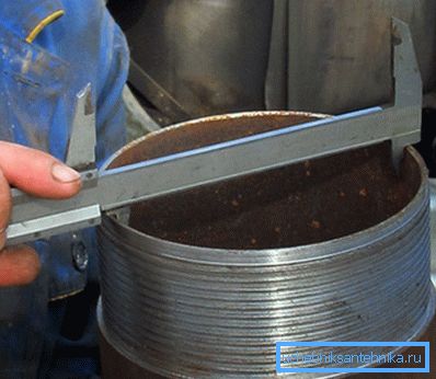 Promjer cijevi mora biti veći od 127 mm. Promjer cijevi mora biti veći od 127 mm.