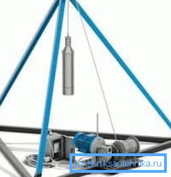 Za vodu, možete koristiti uređaj za bušenje metodom šok-kabel Za vodu, možete koristiti uređaj za bušenje metodom šok-kabel