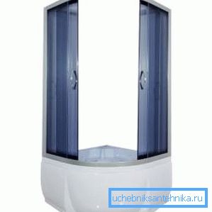 Kutovi za tuš s visokim posudom 80x80 instalirani za nekoliko sati