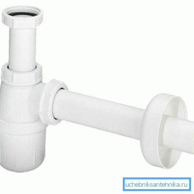 Fotografija standardnog plastičnog sifona. Fotografija standardnog plastičnog sifona.