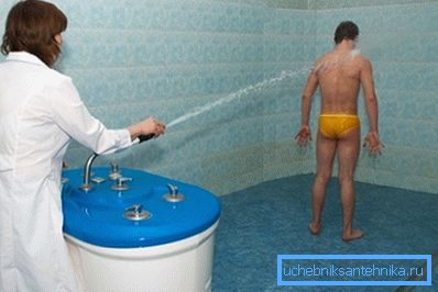 Korištenje Charcotove tuširanja u wellness centru Korištenje Charcotove tuširanja u wellness centru
