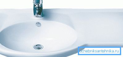 Sink s dodatnom policom Sink s dodatnom policom