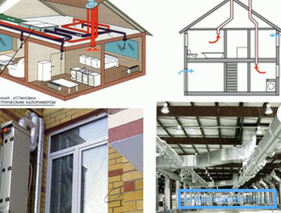 Na fotografiji - vrste ventilacijskih sustava za proizvodnju, stanove i kuće