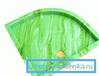 Na fotografiji - kutna ladica od umjetnog kamena Na fotografiji - kutna ladica od umjetnog kamena