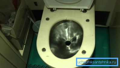 Na fotografiji - WC s akumulativnim odvodnim sustavom Na fotografiji - WC s akumulativnim odvodnim sustavom
