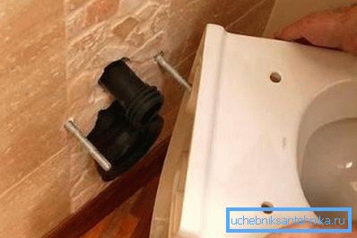 Zidni sanitarni uređaji postavljeni su na posebne sidrene vijke Zidni sanitarni uređaji postavljeni su na posebne sidrene vijke