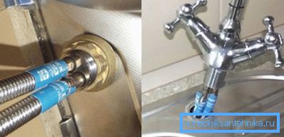 Neki otvori za rupice imaju mali promjer, što znači da crijevo mora biti pričvršćeno na slavinu nakon instalacije ili nakon prolaska kroz sudoper
