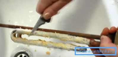 Čišćenje grijača s nožem Čišćenje grijača s nožem