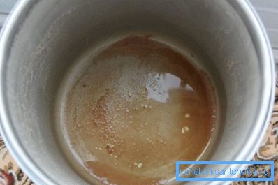 Sediment na dnu kante je znak viška željeza Sediment na dnu kante je znak viška željeza