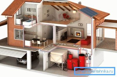Grijanje infrastrukture moderne stambene zgrade. Grijanje infrastrukture moderne stambene zgrade.