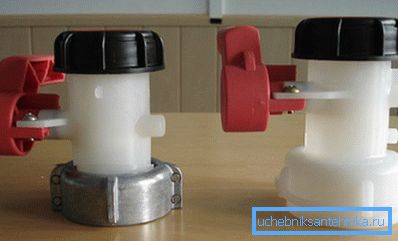 Plastični ventili za eurokubu s metalnim i polimernim adapterom