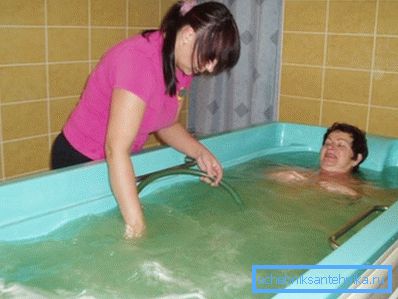 Prijam vodenih postupaka s podvodnim masažnim tušem Prijam vodenih postupaka s podvodnim masažnim tušem