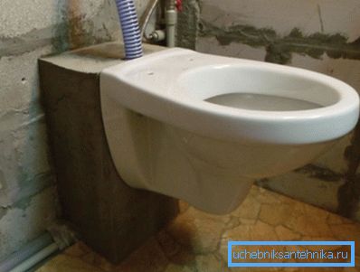 Primjer zdjele fiksirane na betonskom bloku Primjer zdjele fiksirane na betonskom bloku