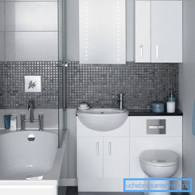 Umivaonici za WC male veličine s ograđenom kamenom iza WC školjke Umivaonici za WC male veličine s ograđenom kamenom iza WC školjke