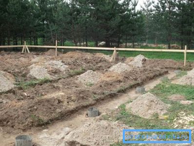 Označavanje područja za bušenje bunara ispod hrpe Označavanje područja za bušenje bunara ispod hrpe