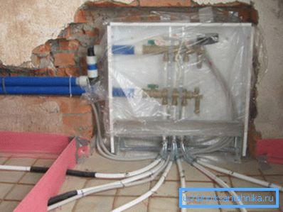 Skrivena instalacija u zidu.