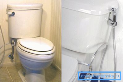 WC mikser s higijenskim tušem može imati vrlo različite konfiguracije. WC mikser s higijenskim tušem može imati vrlo različite konfiguracije.