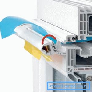 Prozor s dvostrukim ostakljenjem s ventilatorskim ventilom u sekciji