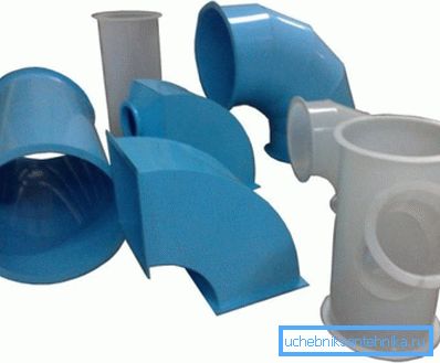 PVC cijevi za ventilaciju različitih oblika i veličina PVC cijevi za ventilaciju različitih oblika i veličina