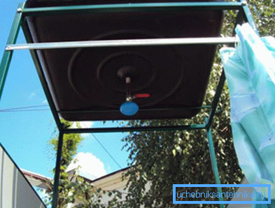 Postavljen na ljetni tuš kada Postavljen na ljetni tuš kada