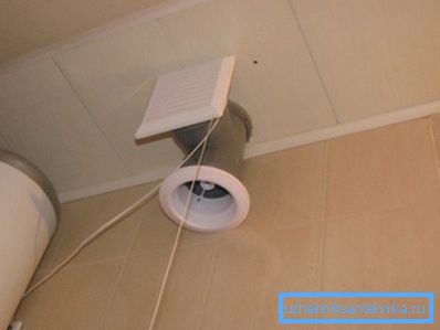 Ventilacija ventilatora za ispuštanje kupaonice Ventilacija ventilatora za ispuštanje kupaonice