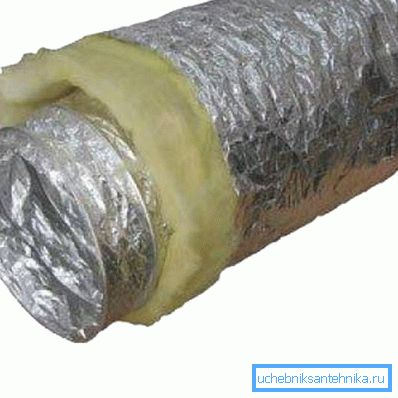 Ventilacijski kanal s niskim šumom i niskom toplinskom vodljivosti Ventilacijski kanal s niskim šumom i niskom toplinskom vodljivosti