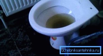 Začepljen WC Začepljen WC